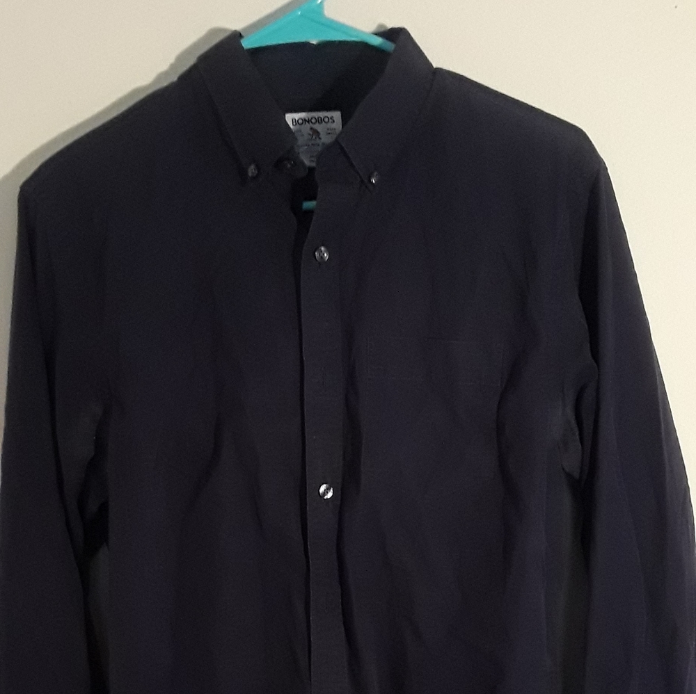 Bonbodos navy long sleeved men's small shirt